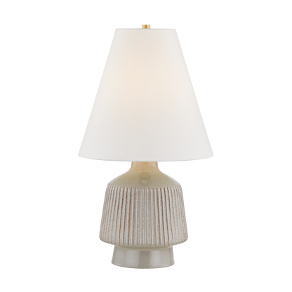 Hudson Valley King Table Lamp Aged Brass / Ceramic Coccon
