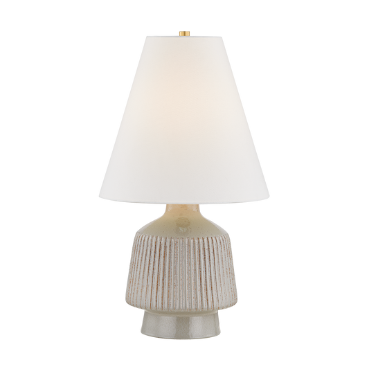 Hudson Valley King Table Lamp Aged Brass / Ceramic Coccon