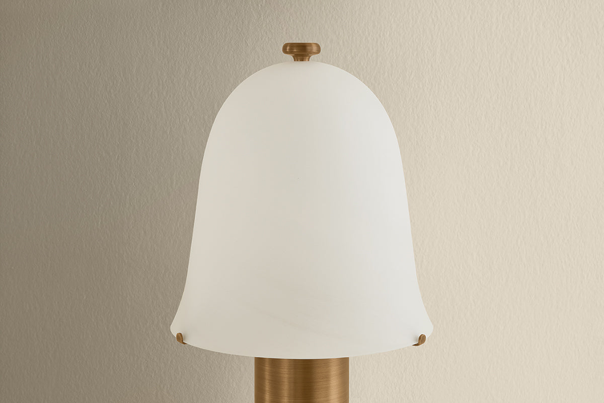 Hudson Valley Kipps Table Lamp Patina Brass detail view 2