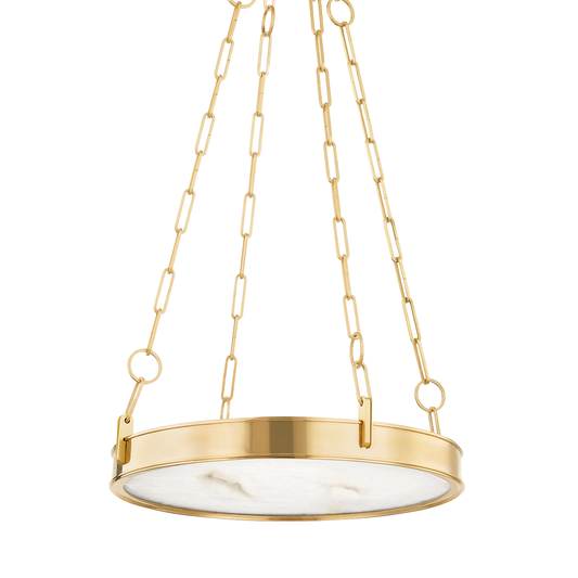 Hudson Valley Kirby 20" Chandelier Aged Brass