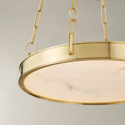 Hudson Valley Kirby 20" Chandelier in Aged Brass, alternate view 1