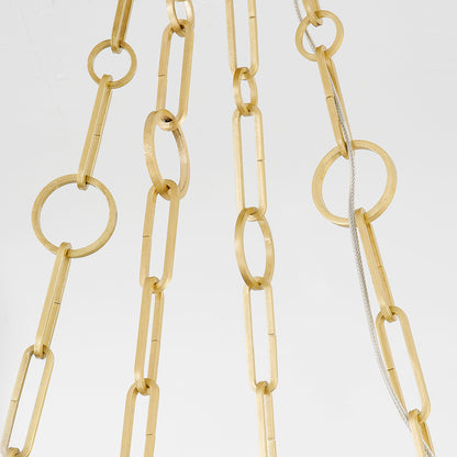 Hudson Valley Kirby 20" Chandelier in Aged Brass, alternate view 2