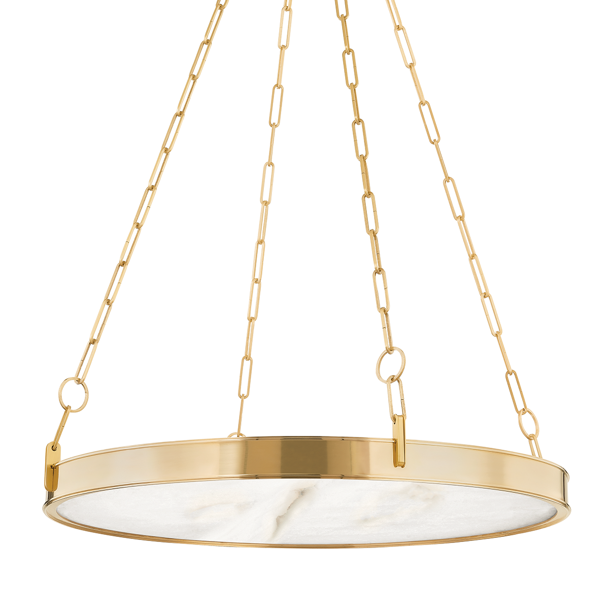 Hudson Valley Kirby 30" Chandelier Aged Brass