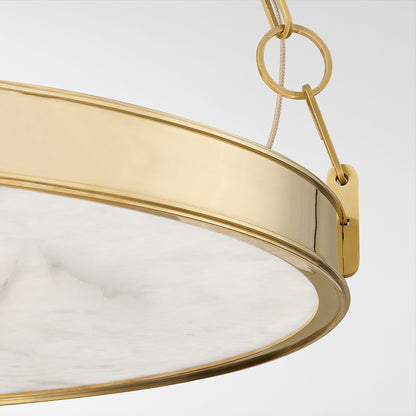Hudson Valley Kirby 30" Chandelier in Aged Brass, alternate view 2
