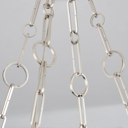 Hudson Valley Kirby 30" Chandelier in Polished Nickel, alternate view 2