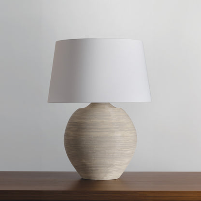 Hudson Valley Kitchawan Table Lamp Aged Brass/Ceramic Artisan Cream detail view 4