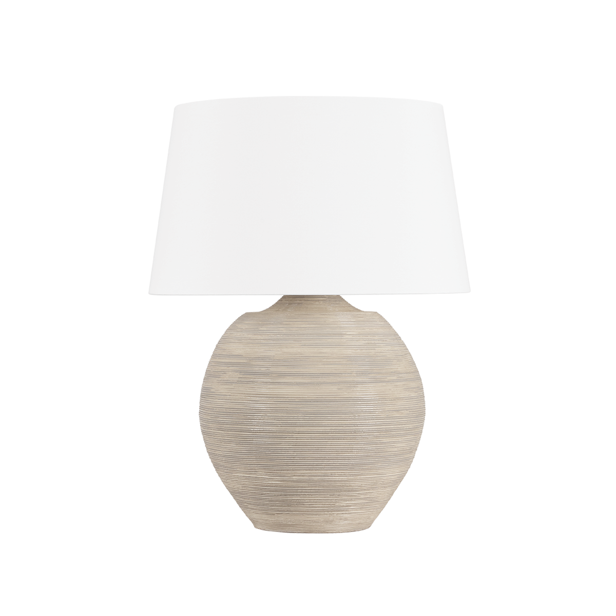 Hudson Valley Kitchawan Table Lamp Aged Brass/Ceramic Artisan Cream