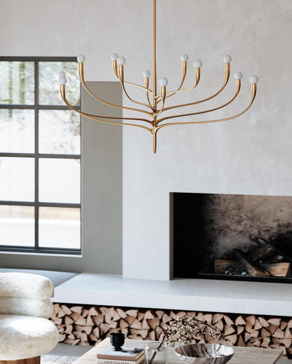 Hudson Valley Labra Chandelier Gold 52.25"W x 26.5"H