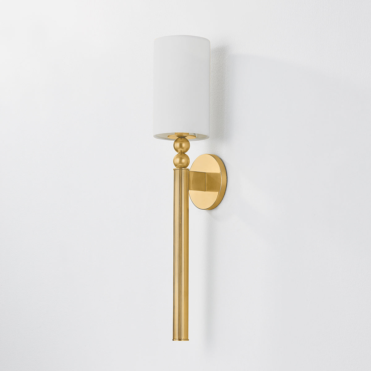 Hudson Valley Lakeport Wall Sconce in Aged Brass, alternate view 1