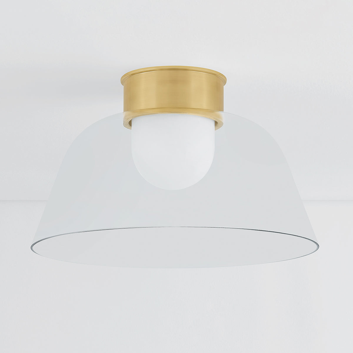 Hudson Valley Lakeside 20" Flush Mount Aged Brass detail view 1