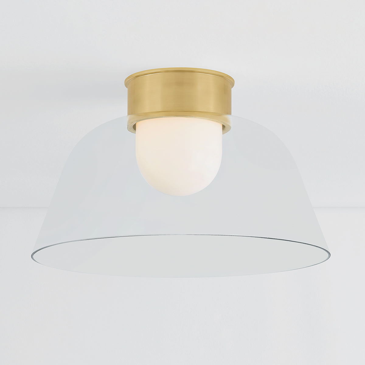 Hudson Valley Lakeside 20" Flush Mount Aged Brass detail view 2