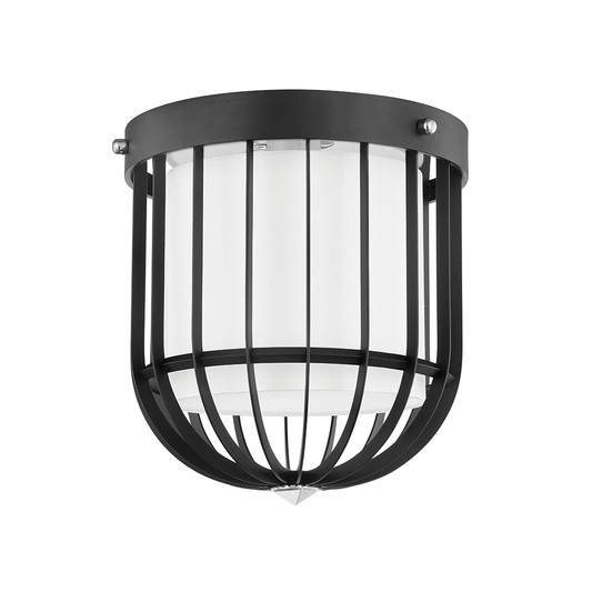 Hudson Valley Landon Flush Mount Polished Nickel/Black