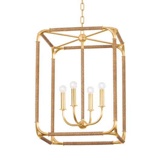 Hudson Valley Laurenceston 4-Light Lantern Gold Leaf