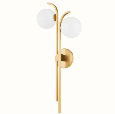 Hudson Valley Laval Wall Sconce Aged Brass