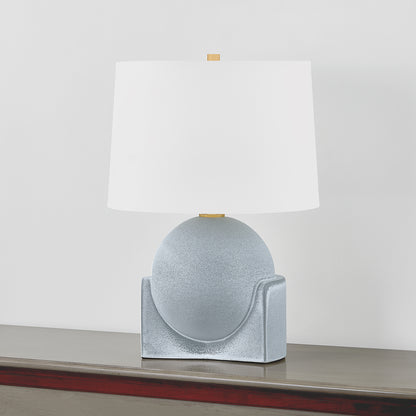 Hudson Valley Leeston 22.75" Tall Table Lamp in Aged Brass, alternate view 1