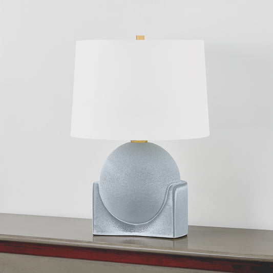 Hudson Valley Leeston 22.75" Tall Table Lamp in Aged Brass, alternate view 1