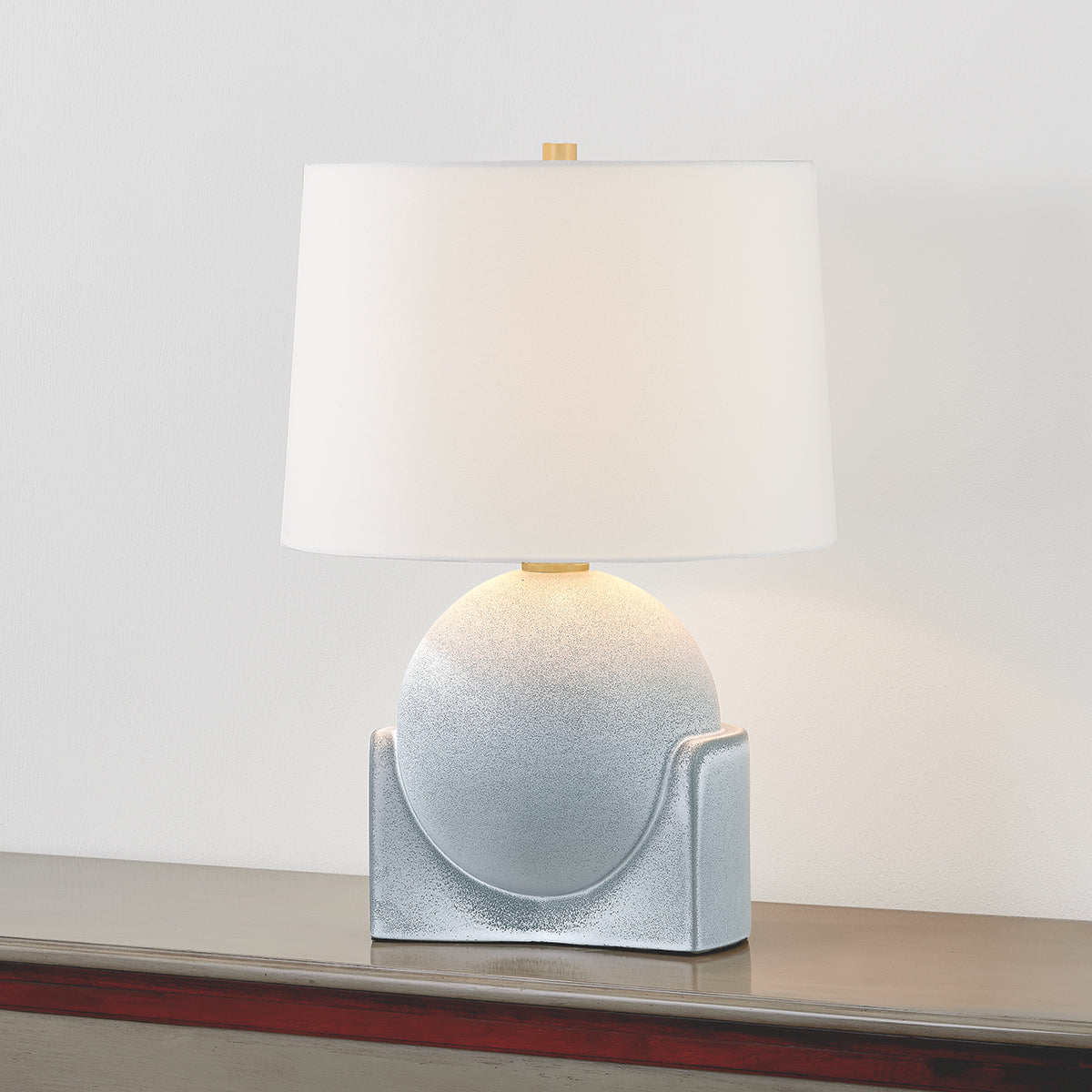 Hudson Valley Leeston 22.75" Tall Table Lamp in Aged Brass, alternate view 2