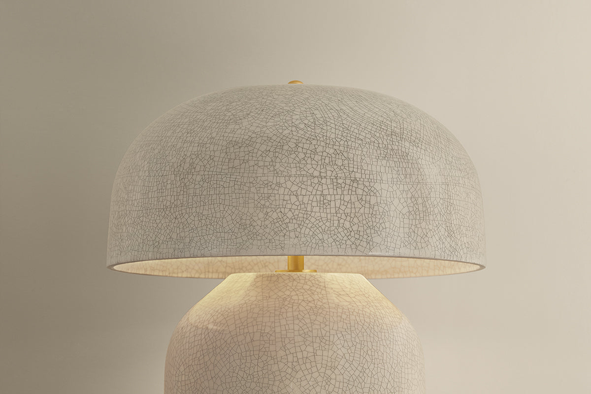 Hudson Valley Leetown 2-Light Table Lamp Aged Brass detail view 4