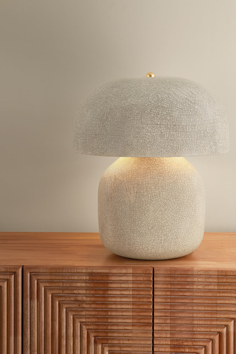 Hudson Valley Leetown 2-Light Table Lamp Aged Brass detail view 5