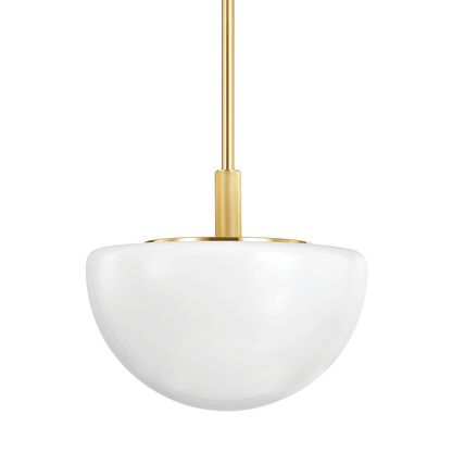 Hudson Valley Lethbridge 19" Pendant Aged Brass