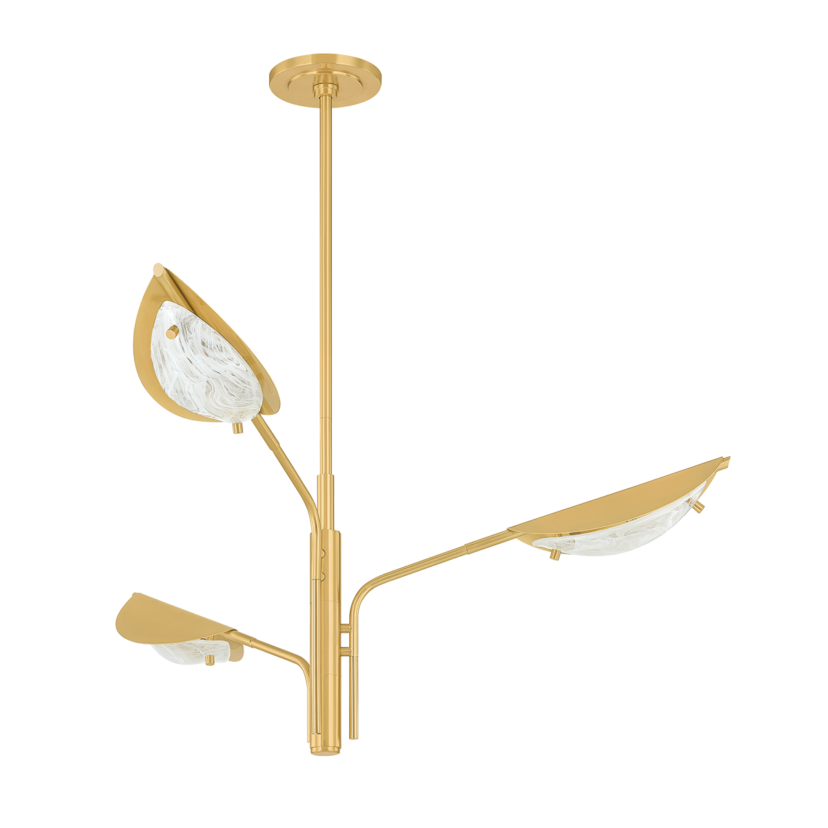 Hudson Valley Levin 3-Light Chandelier Aged Brass