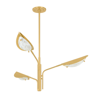 Hudson Valley Levin 3-Light Chandelier Aged Brass