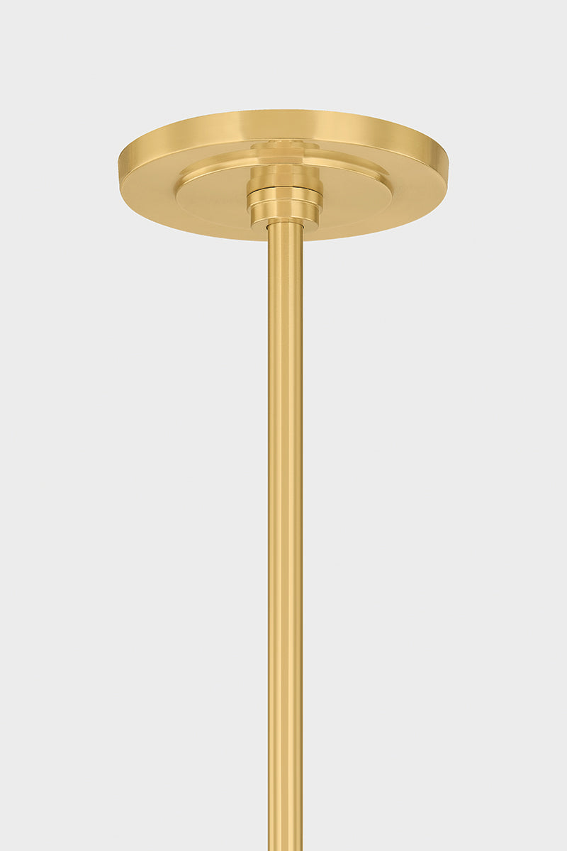Hudson Valley Levin 3-Light Chandelier Aged Brass detail view 3