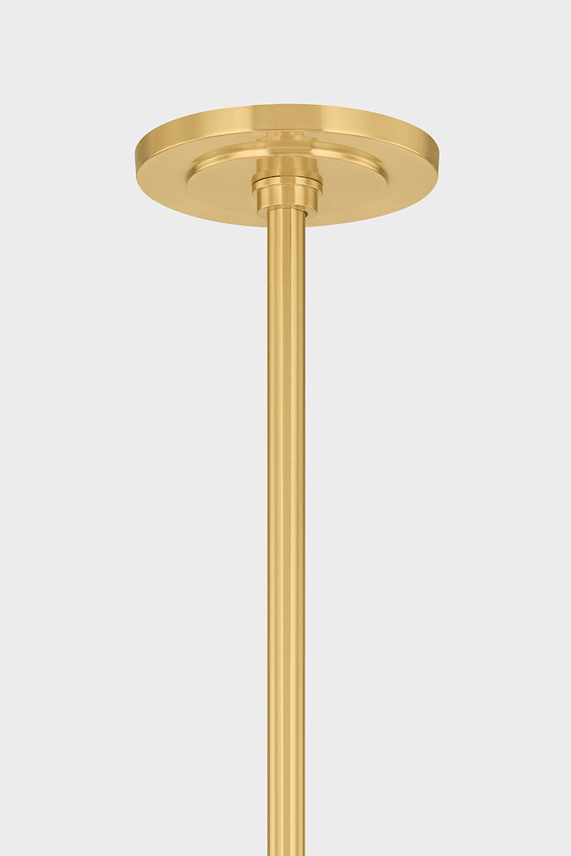 Hudson Valley Levin 6-Light Chandelier in Aged Brass, room setting 1