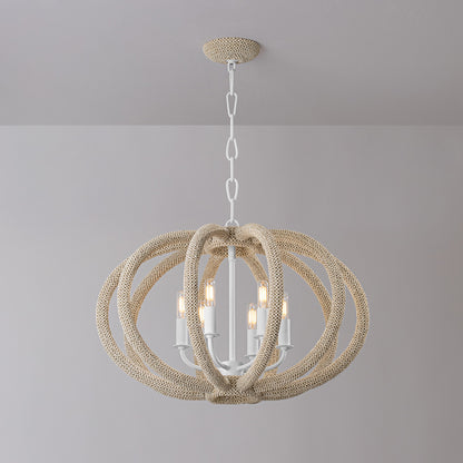 Hudson Valley Lewiston 3-Light Chandelier in White Plaster, alternate view 1