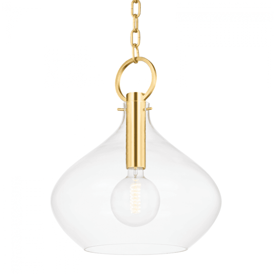 Hudson Valley Lina Pendant Aged Brass