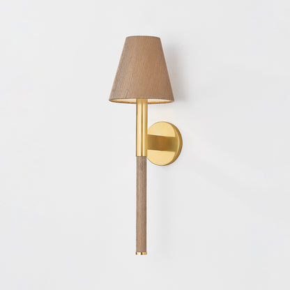 Hudson Valley Lindenwood Wall Sconce in Aged Brass, alternate view 2