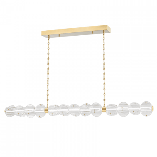 Hudson Valley Lindley Linear Chandelier Brass