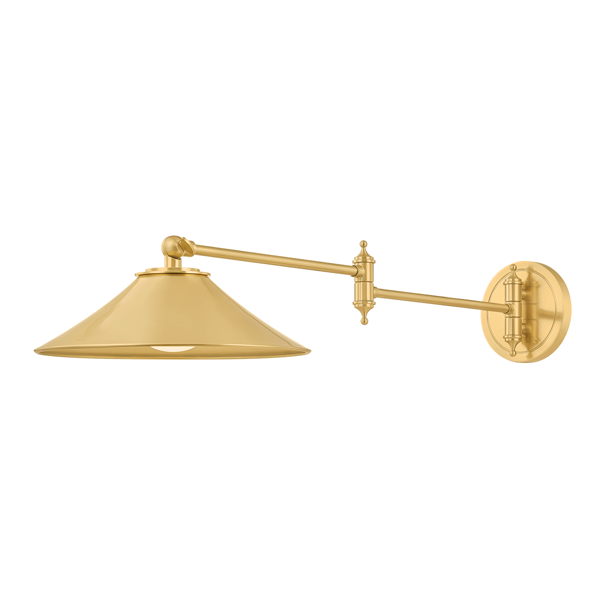 Hudson Valley Lithgow Wall Sconce Aged Brass