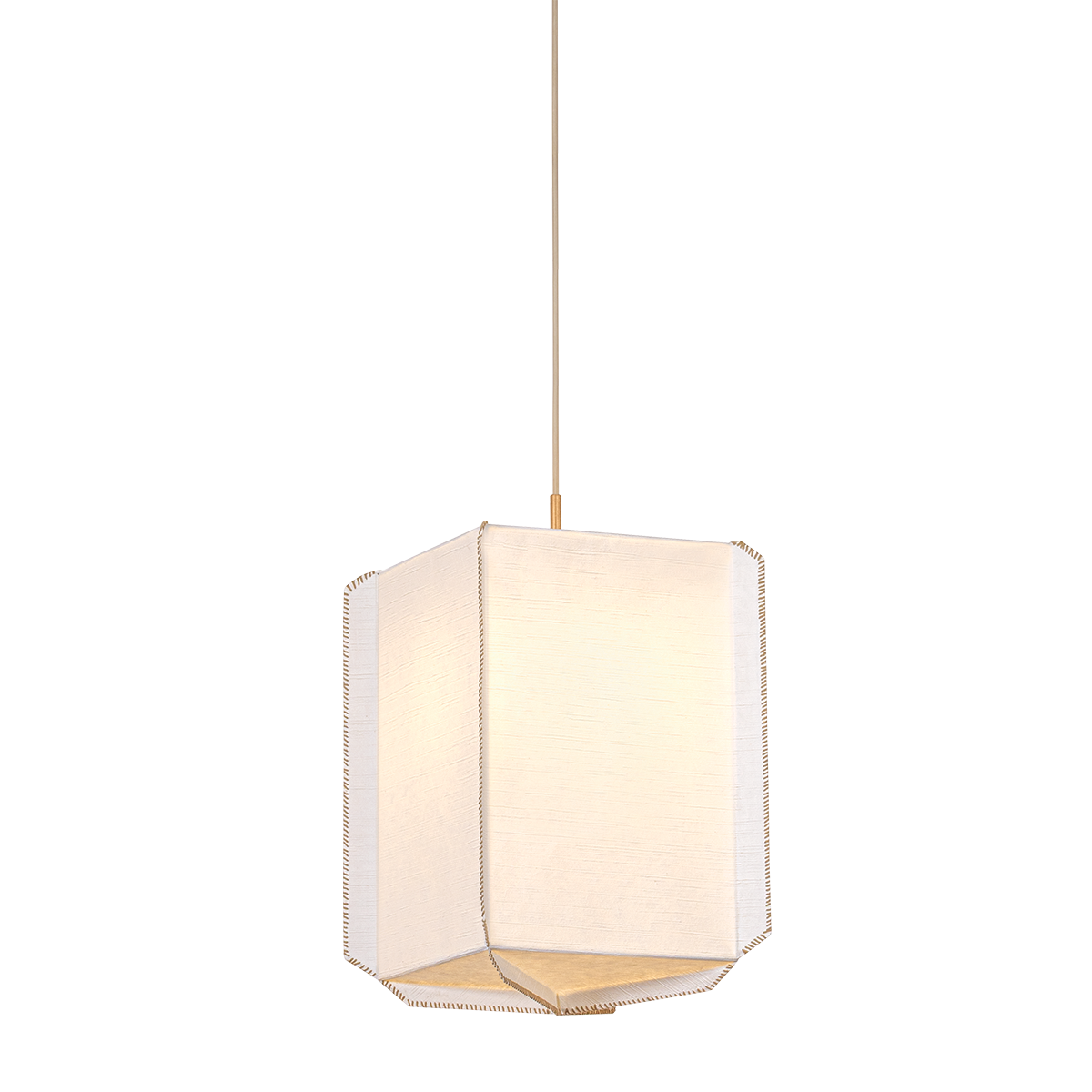 Hudson Valley Louise Pendant Patina Gold Leaf