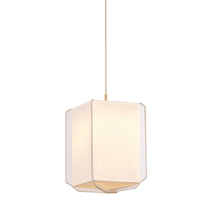 Hudson Valley Louise Pendant Patina Gold Leaf