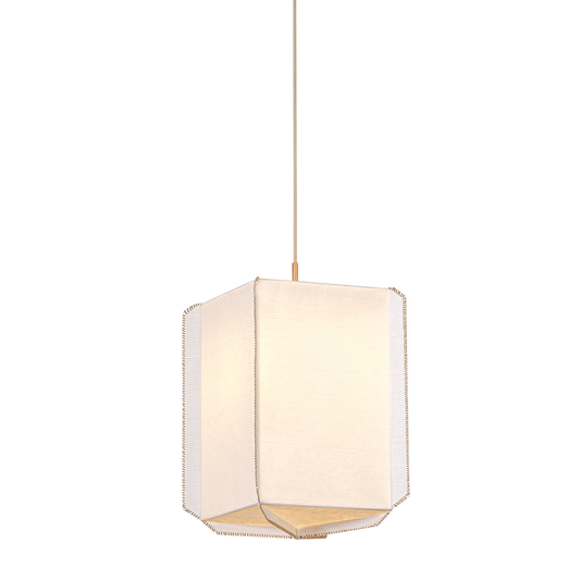 Hudson Valley Louise Pendant Patina Gold Leaf