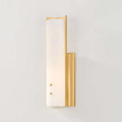 Hudson Valley Lucio 14.5" Tall Wall Sconce in Aged Brass, alternate view 2