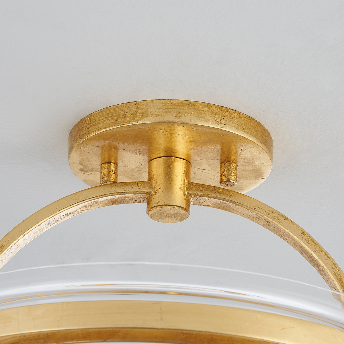 Hudson Valley Malloy 3-Light Lantern in Vintage Gold Leaf, alternate view 4