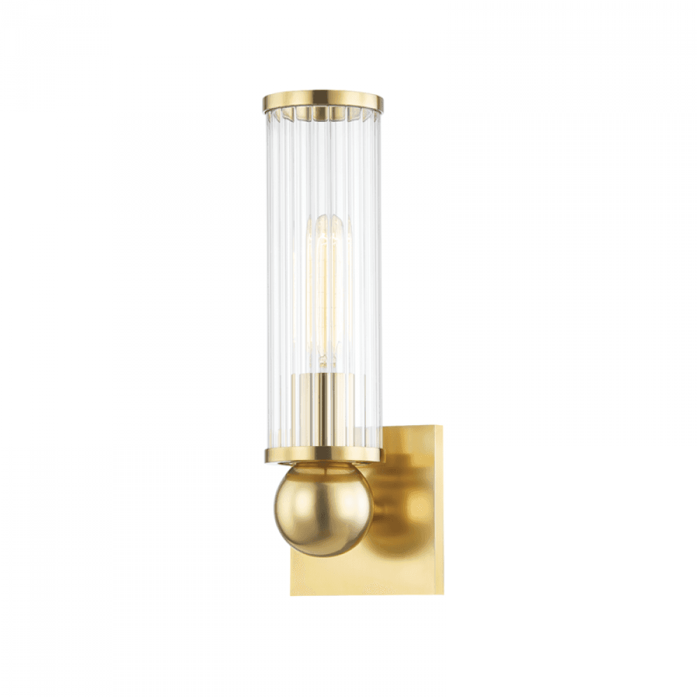 Hudson Valley Malone Wall Sconce Aged Brass