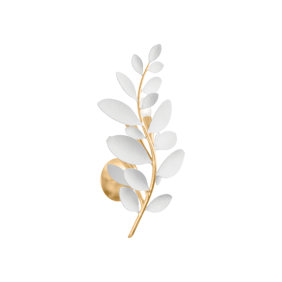 Hudson Valley Marabec 3-Light Wall Sconce Vintage Gold Leaf/White Plaster