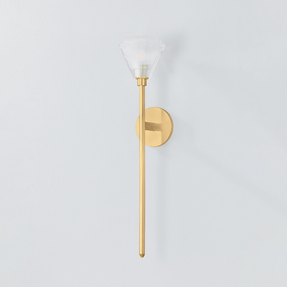 Hudson Valley Maspeth Wall Sconce Aged Brass detail view 1