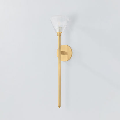 Hudson Valley Maspeth Wall Sconce Aged Brass detail view 1