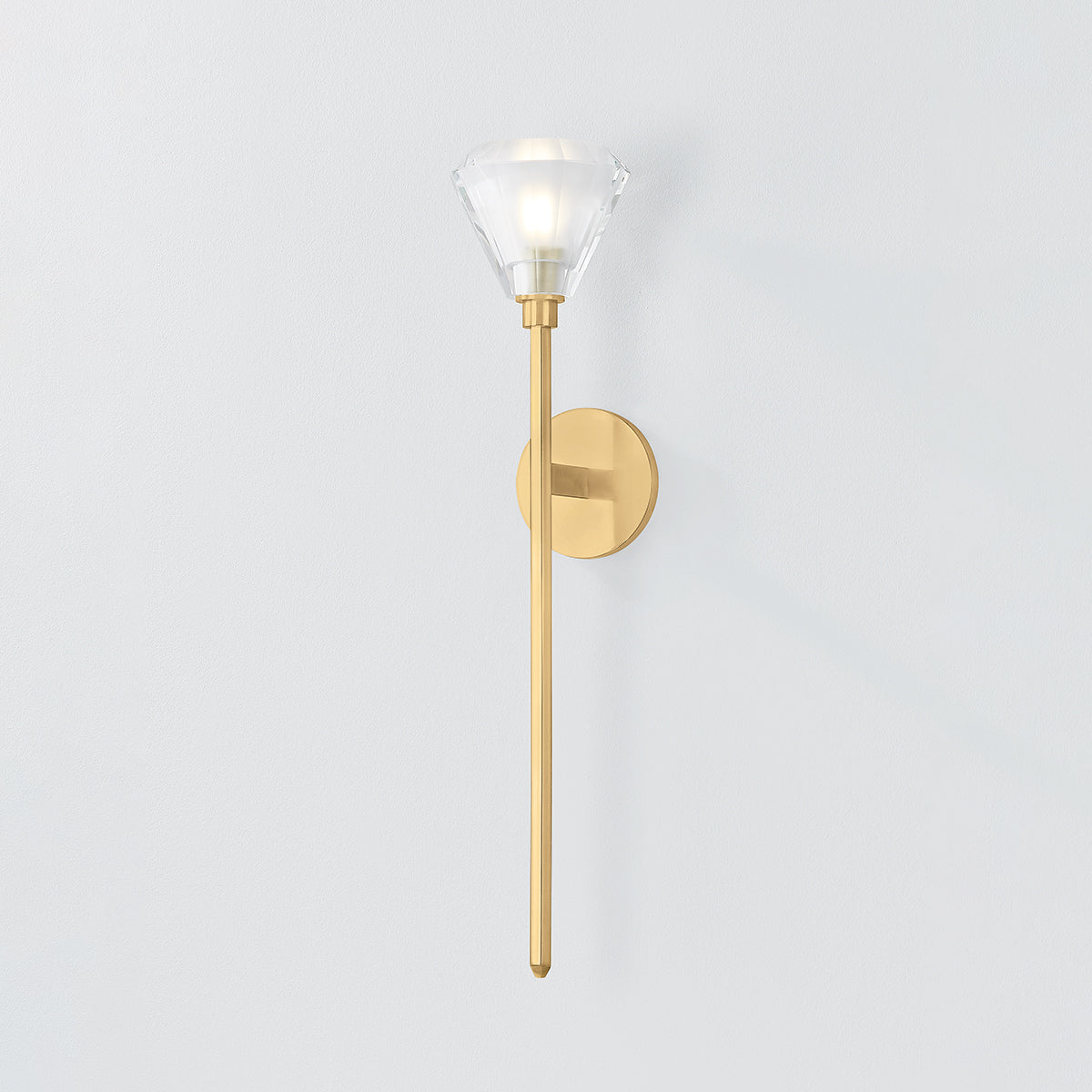 Hudson Valley Maspeth Wall Sconce Aged Brass detail view 2