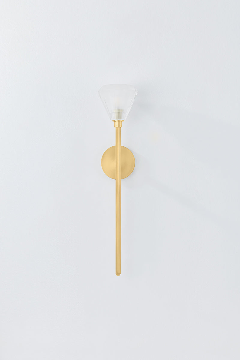 Hudson Valley Maspeth Wall Sconce Aged Brass detail view 3