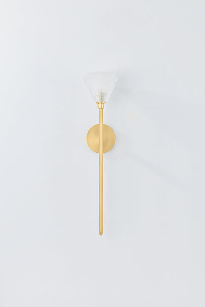 Hudson Valley Maspeth Wall Sconce Aged Brass detail view 3
