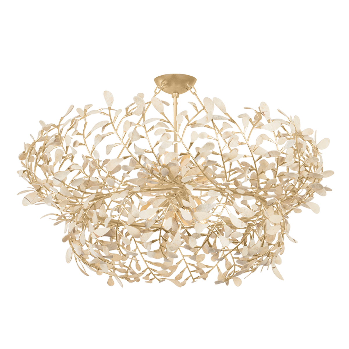 Hudson Valley Maybrook 8-Light Chandelier Vintage Gold Leaf