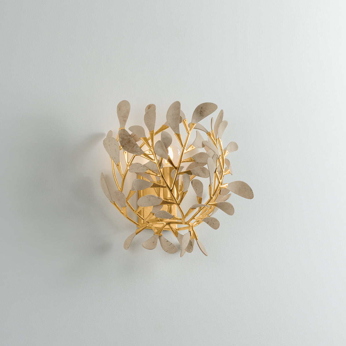 Hudson Valley Maybrook Wall Sconce in Vintage Gold Leaf, alternate view 1