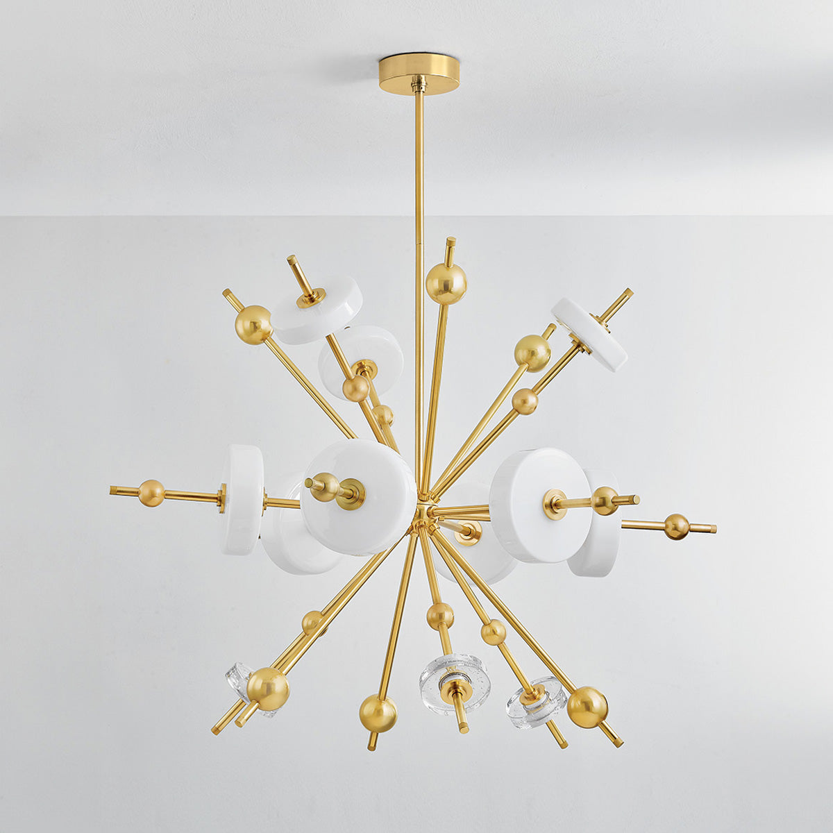 Hudson Valley Maynard 12-Light Chandelier in Aged Brass, alternate view 1