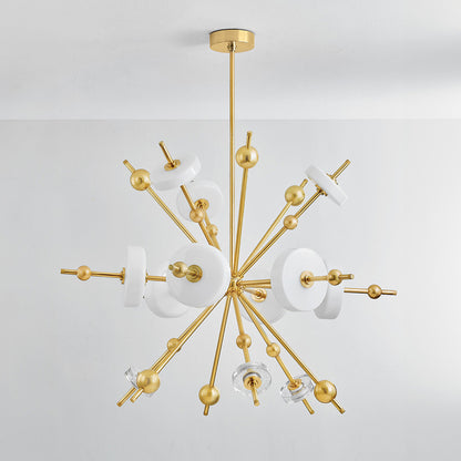 Hudson Valley Maynard 12-Light Chandelier in Aged Brass, alternate view 1
