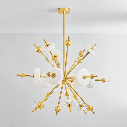 Hudson Valley Maynard 12-Light Chandelier in Aged Brass, alternate view 2